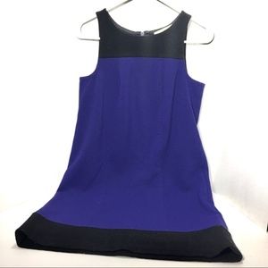 Color Block Blue and Black Dress LOFT Sz. 4